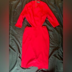 Gabrielle Union - New York & Company Red Cutout Dress